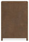 Cabalynn California King Panel Bed with Storage with Mirrored Dresser, Chest and Nightstand