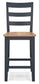 Gesthaven Counter Height Dining Table and 2 Barstools