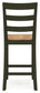 Gesthaven Counter Height Dining Table and 2 Barstools