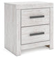 Cayboni King Panel Bed with Mirrored Dresser and Nightstand