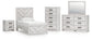 Cayboni Twin Panel Bed, Dresser, Mirror, Chest and Nightstand