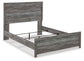 Bronyan Queen Panel Bed with Mirrored Dresser and Nightstand