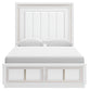 Chalanna Queen Upholstered Storage Bed, Dresser, Mirror, Chest and Nightstand