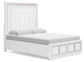 Chalanna Queen Upholstered Storage Bed, Dresser, Mirror, Chest and Nightstand