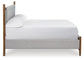 Lyncott California King Upholstered Bed with Mirrored Dresser
