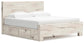 Lawroy King Panel Bed with Storage, Dresser, Mirror, Chest and Nightstand