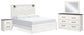 Gerridan King Panel Bed with Mirrored Dresser and Nightstand