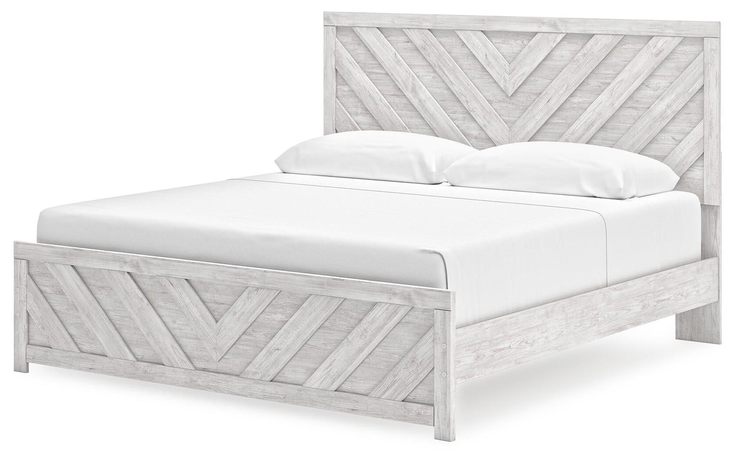 Cayboni King Panel Bed, Dresser, Mirror, Chest and Nightstand