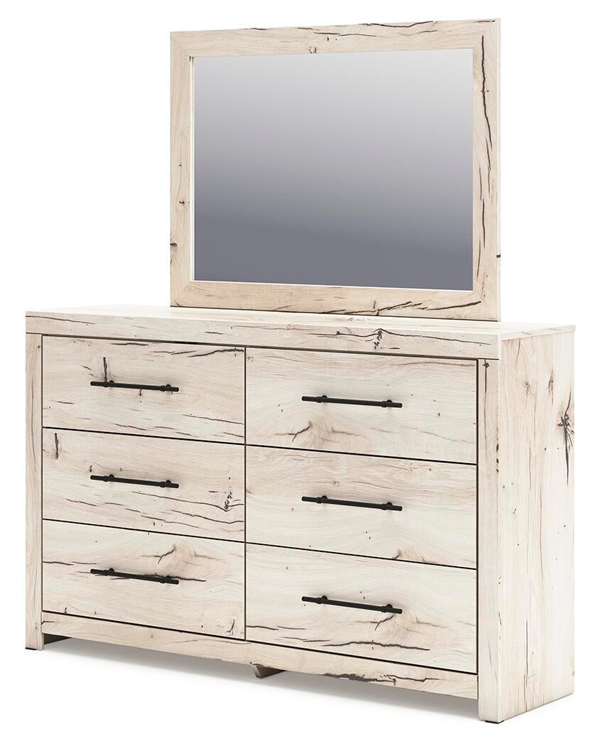 Lawroy Queen Panel Headboard, Dresser, Mirror, Chest and Nightstand