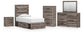Urbanoore Twin Panel Bed with Storage, Dresser, Mirror, Chest and Nightstand