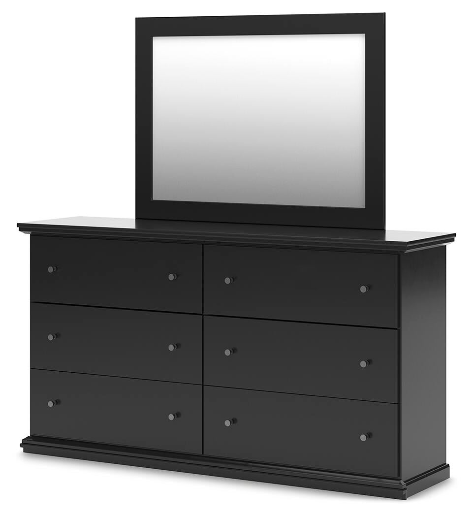 Maribel King Panel Bed, Dresser and Mirror