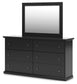 Maribel Full Panel Bed, Dresser and Mirror