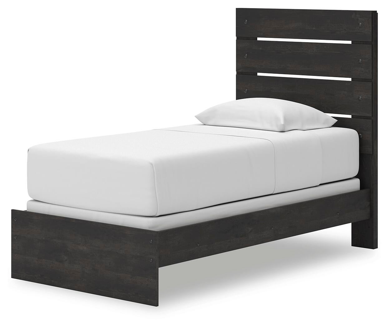 Delmorta Twin Panel Bed, Dresser, Mirror and Nightstand