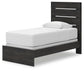Delmorta Twin Panel Bed, Dresser, Mirror and Nightstand