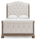 Ardenfield Queen Upholstered Sleigh Bed, Dresser, Mirror, Chest and Nightstand