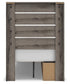 Urbanoore Twin Panel Storage Bed, Dresser and Mirror