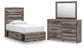 Urbanoore Twin Panel Storage Bed, Dresser and Mirror