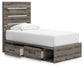 Urbanoore Twin Panel Storage Bed, Dresser, Mirror and Nightstand