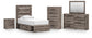 Urbanoore Twin Panel Storage Bed, Dresser, Mirror, Chest and Nightstand