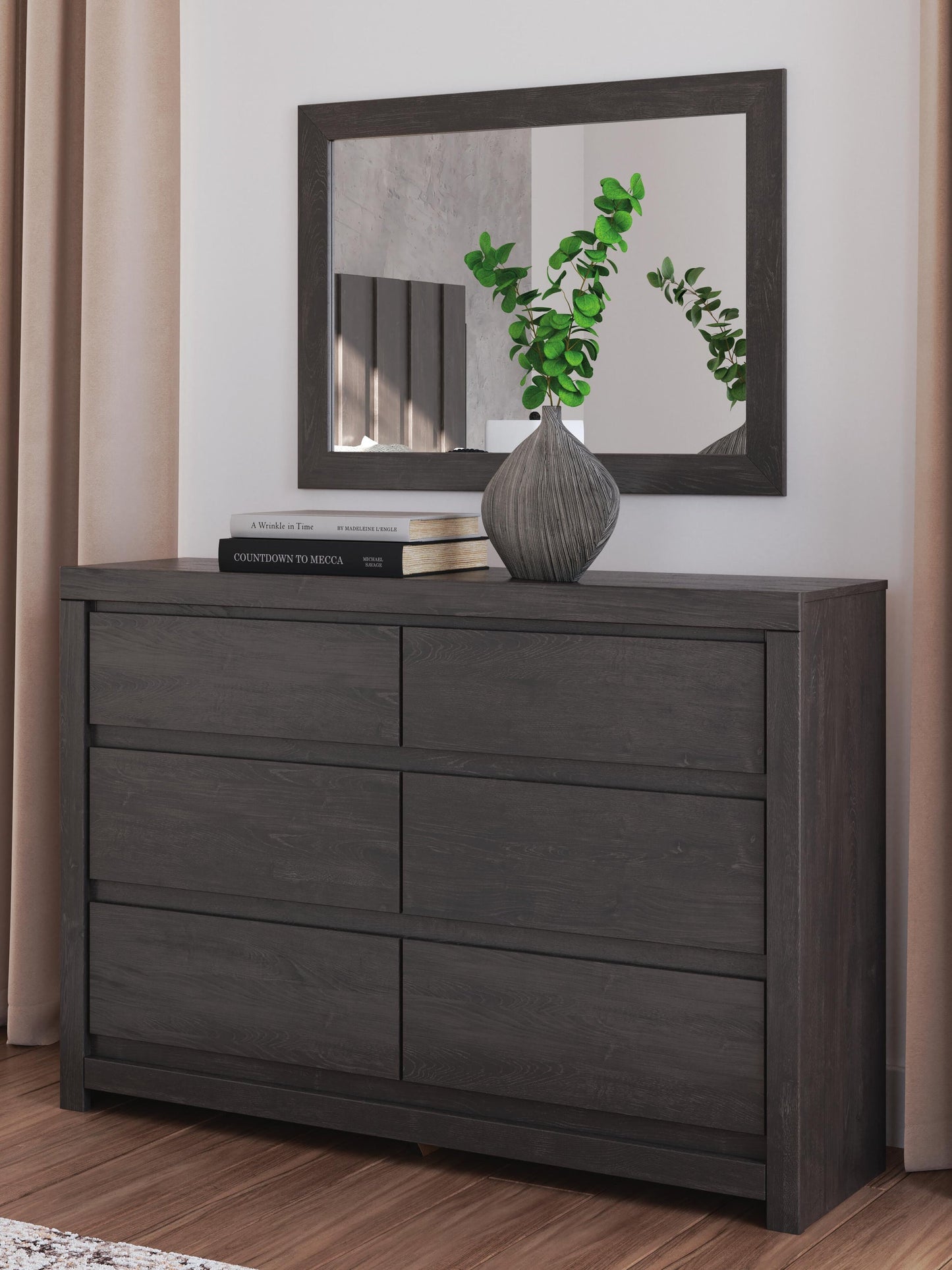 Parlayon King Panel Bed, Dresser, Mirror, Chest and Nightstand