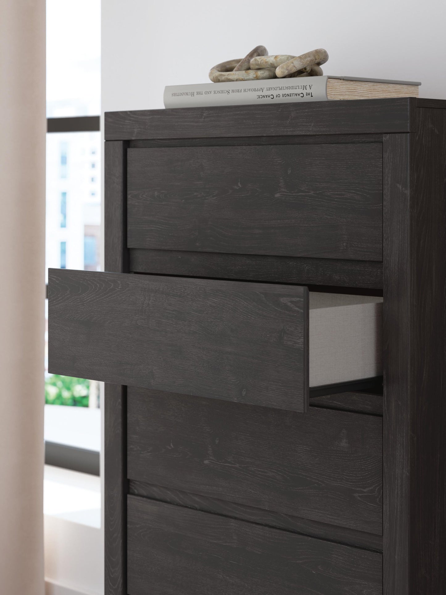 Parlayon King Panel Bed, Dresser, Mirror, Chest and Nightstand