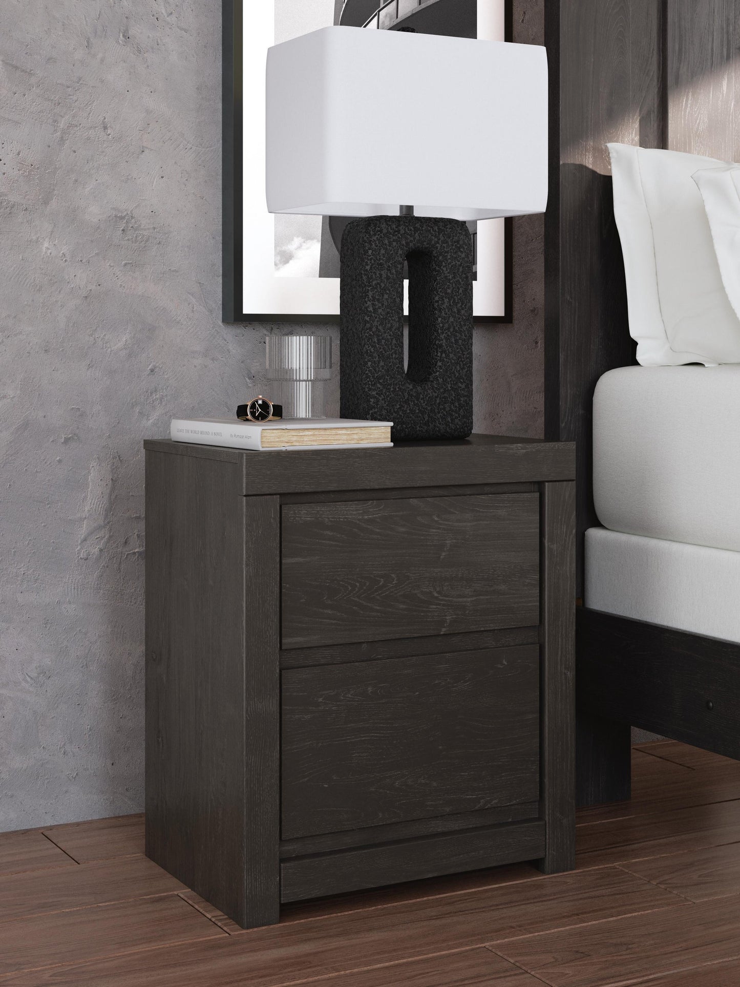 Parlayon King Panel Bed, Dresser, Mirror, Chest and Nightstand