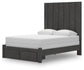 Parlayon Queen Panel Storage Bed, Dresser, Mirror and Nightstand