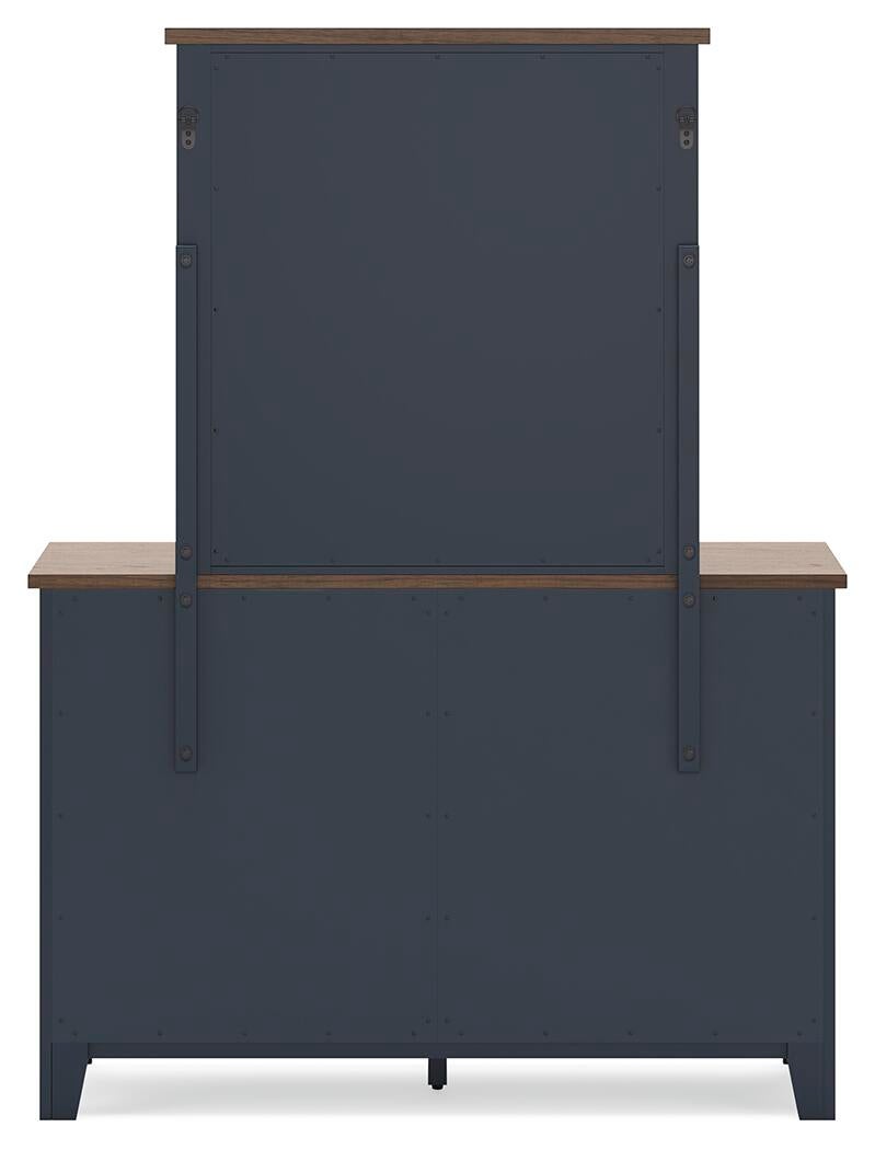 Landocken Twin Panel Bed, Dresser and Mirror