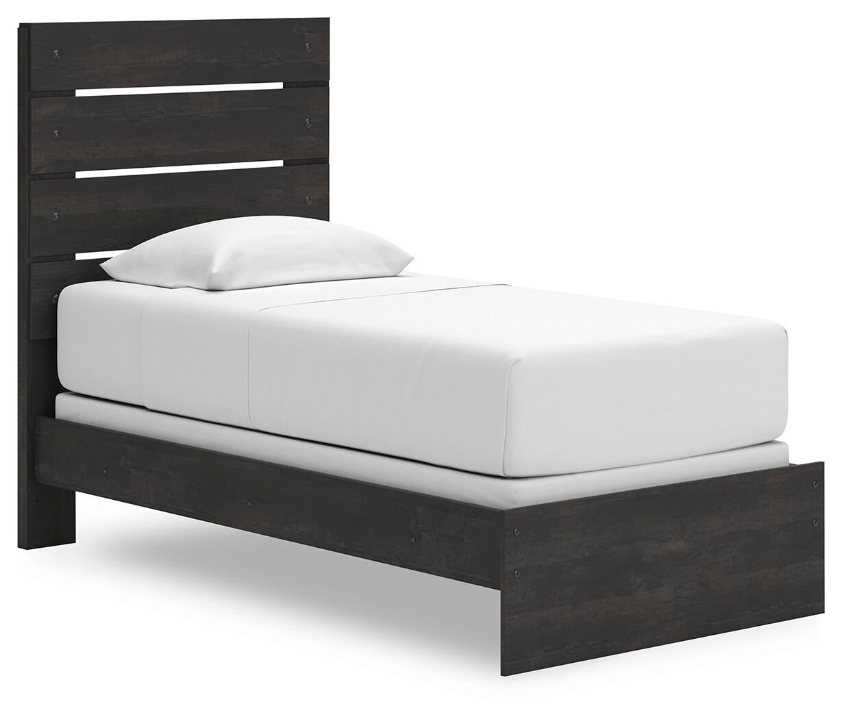 Delmorta Twin Panel Bed, Dresser and Mirror