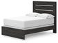 Delmorta Full Panel Bed, Dresser, Mirror and Nightstand