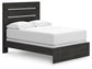Delmorta Full Panel Bed, Dresser, Mirror, Chest and Nightstand
