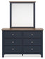 Landocken Full Panel Bed, Dresser, Mirror and Nightstand