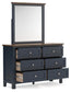Landocken Full Panel Bed, Dresser, Mirror and Nightstand