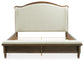 Sturlayne California King Upholstered Panel Bed, Dresser, Mirror, Chest and Nightstand