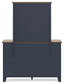 Landocken Full Panel Headboard, Dresser, Mirror and Nightstand