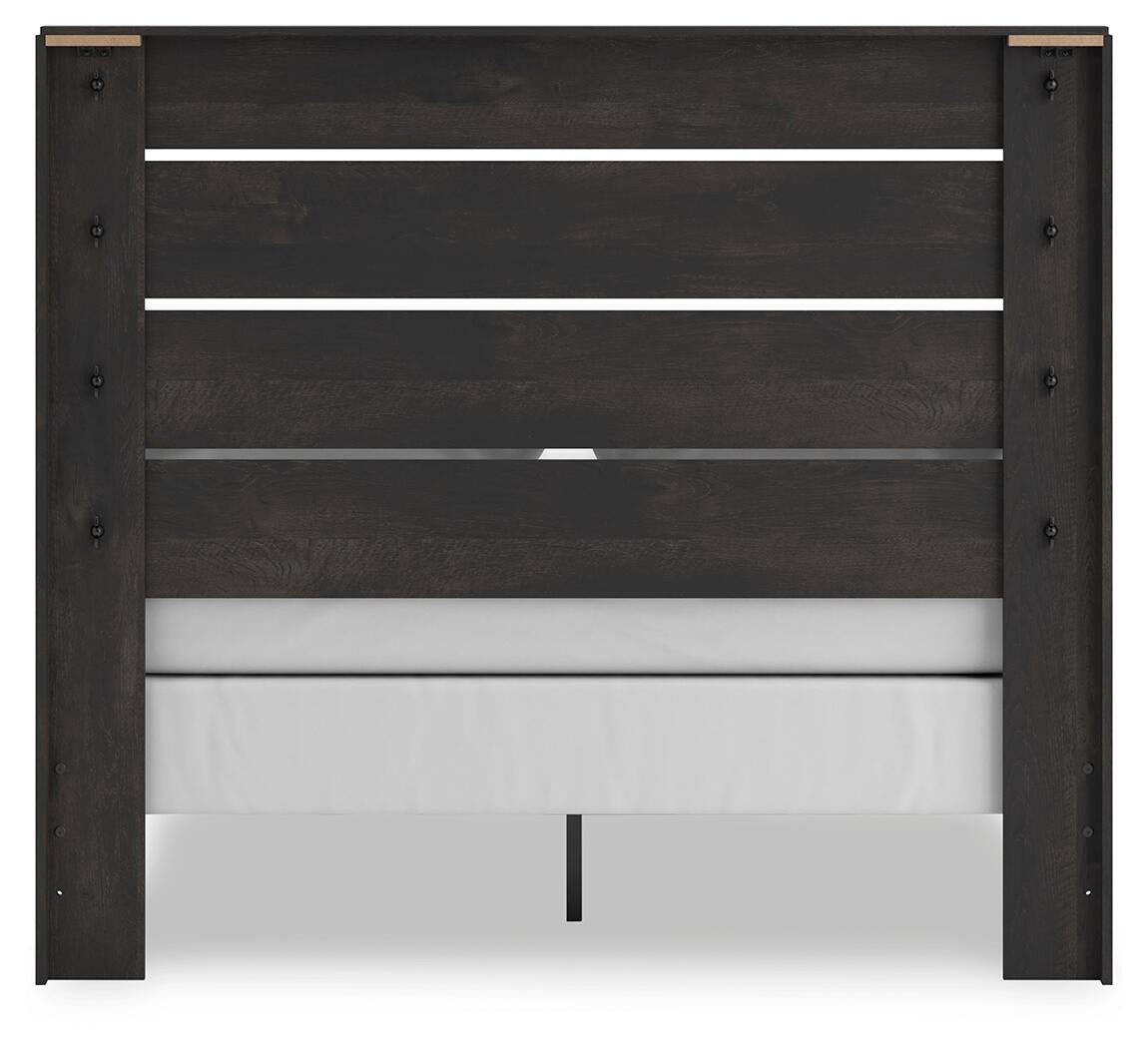 Delmorta Queen Panel Bed, Dresser and Mirror
