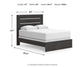 Delmorta Queen Panel Bed, Dresser and Mirror