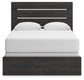 Delmorta Queen Panel Bed, Dresser, Mirror and Nightstand