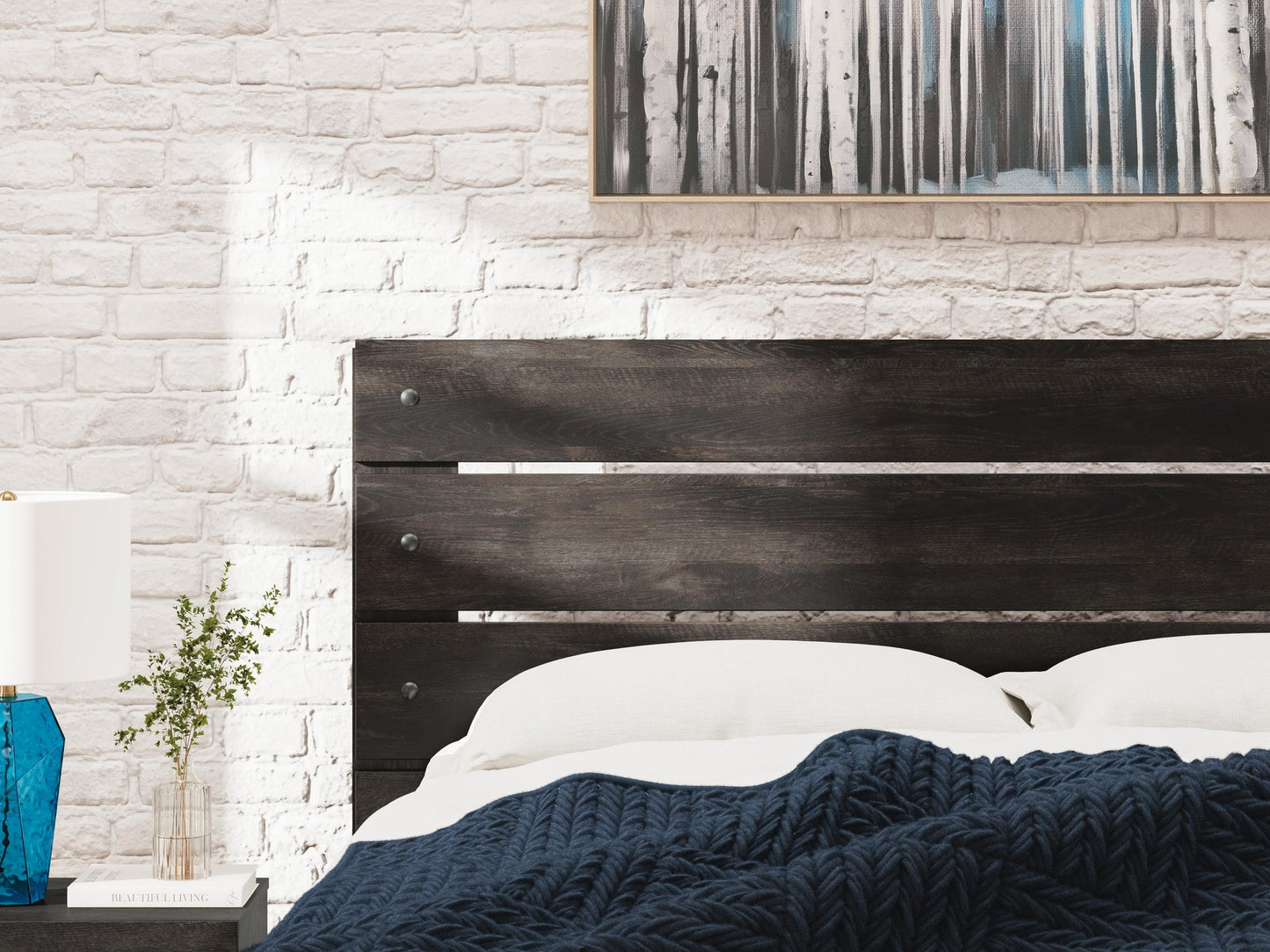 Delmorta Queen Panel Bed, Dresser, Mirror and Nightstand