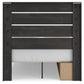 Delmorta Full Panel Storage Bed, Dresser and Mirror