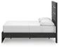 Delmorta Full Panel Storage Bed, Dresser and Mirror