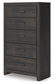 Delmorta Twin Panel Storage Bed, Dresser, Mirror, Chest and Nightstand
