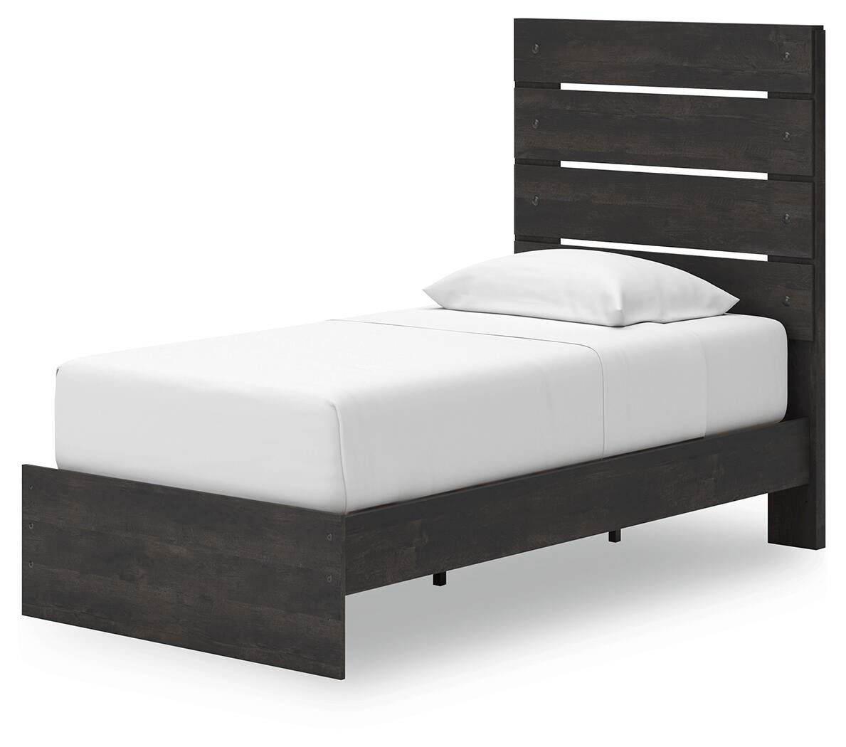 Delmorta Twin Panel Storage Bed, Dresser, Mirror, Chest and Nightstand