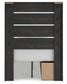Delmorta Twin Panel Storage Bed, Dresser and Mirror