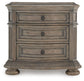 Ardenfield California King Upholstered Sleigh Bed, Dresser, Mirror and Nightstand