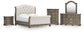 Ardenfield King Upholstered Sleigh Bed, Dresser, Mirror, Chest and Nightstand