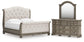 Ardenfield King Upholstered Sleigh Bed, Dresser and Mirror