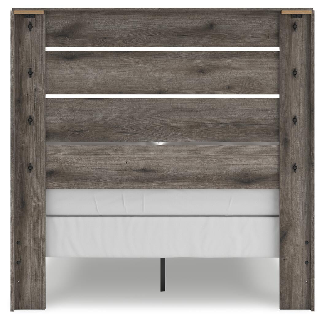 Urbanoore Full Panel Bed, Dresser, Mirror, Chest and Nightstand