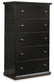 Maribel Full Panel Bed, Dresser, Mirror, Chest and Nightstand