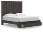 Parlayon King Panel Storage Bed, Dresser, Mirror, Chest and Nightstand